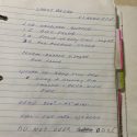 hand written shortbread recipe