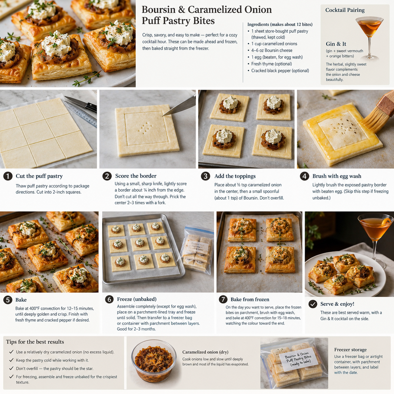 Menu recipe steps image made by ChatGPT