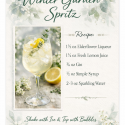 Winter Garden Spritz Menu