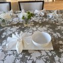table setting for winter garden party